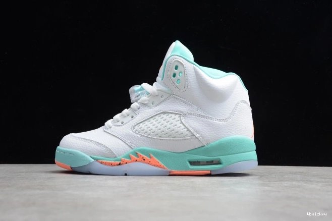 TBkick Air Jordan Light Aqua 5 GS 440892-100 0723